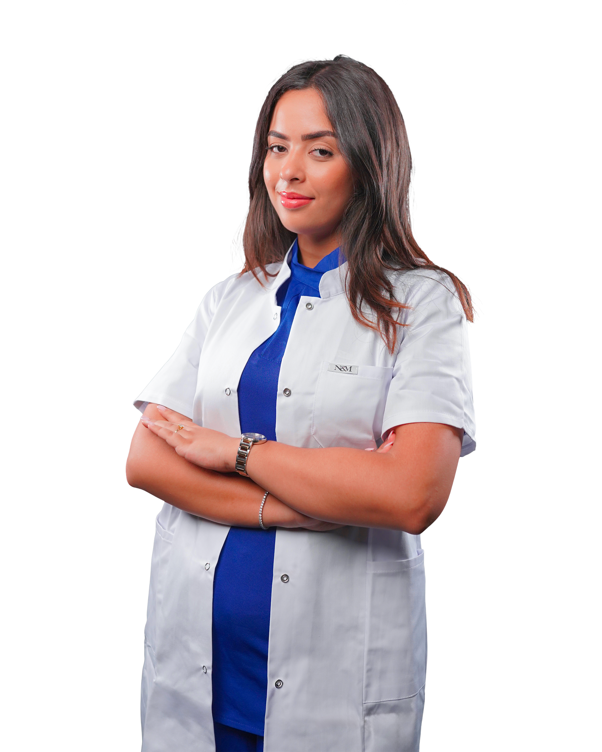 Blouse demi manches col officier - Femme